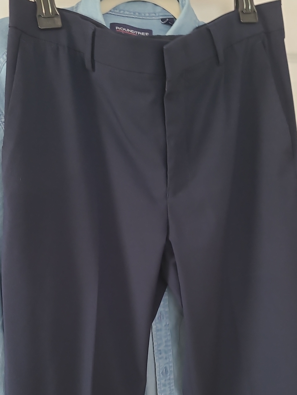 Murano Navy Flat-Front Men's Dress Pants
